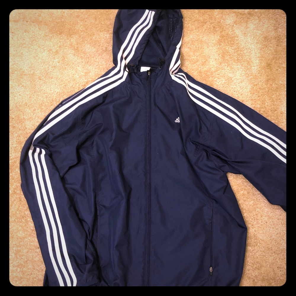 Men’s retro Adidas tracksuit windbreaker jacket